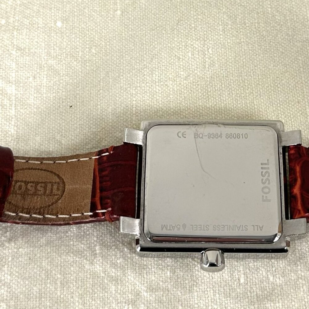 Fossil Square Bezel Multifunction Watch With Crys… - image 5